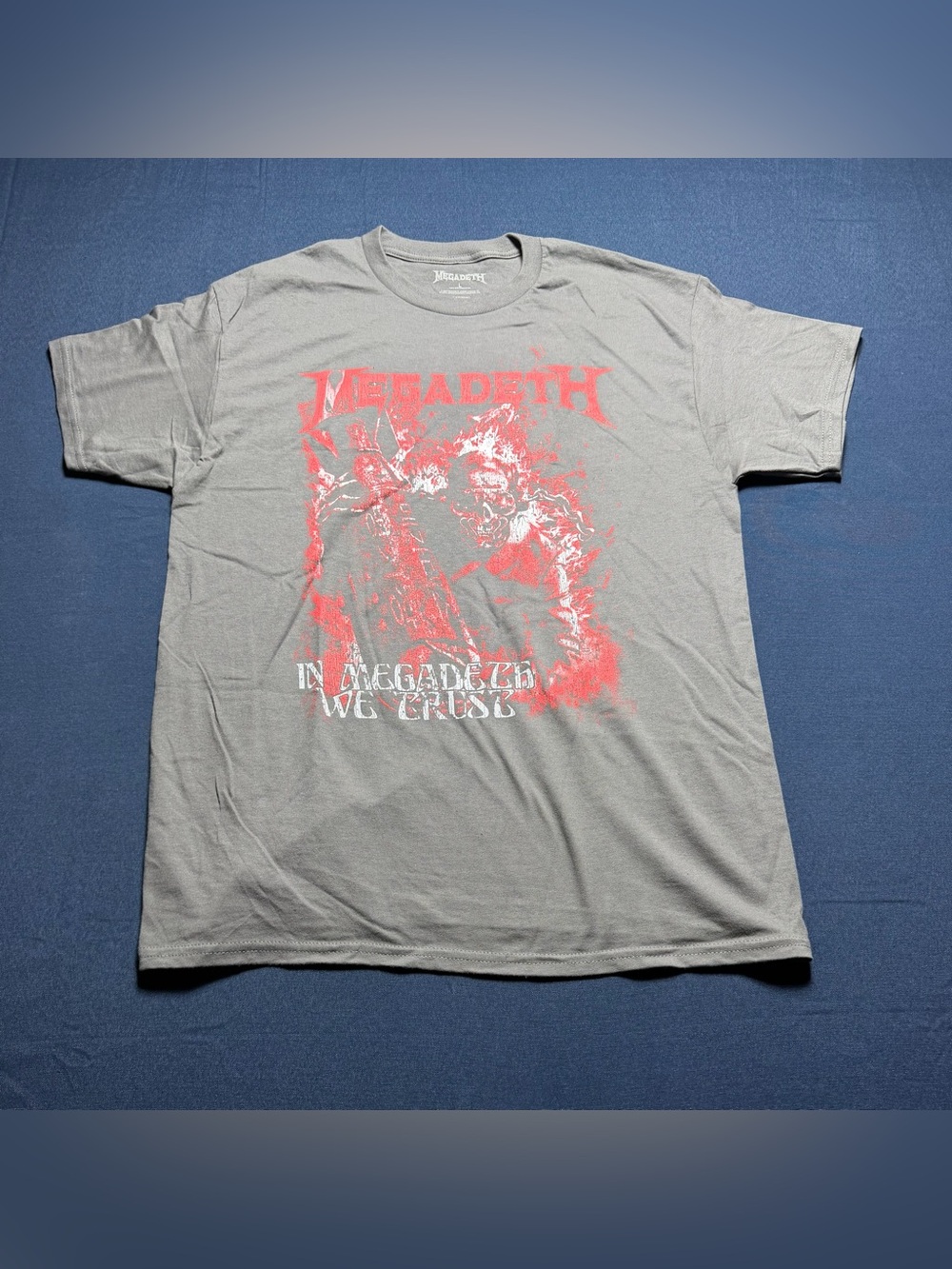 Megadeth 100% Cotton Size L NWOT Graphic Tee